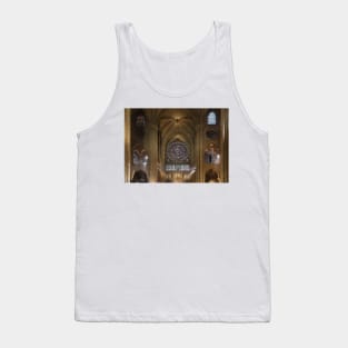 Notre Dame On The Inside - 4 - Glass Windows © Tank Top